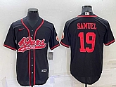 San Francisco 49ers 19 Deebo Samuel Black Men's Stitched Cool Base Nike Baseball Jersey,baseball caps,new era cap wholesale,wholesale hats